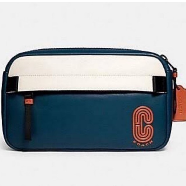 Coach Edge Belt Bag In Colorblock Aegean(89920)