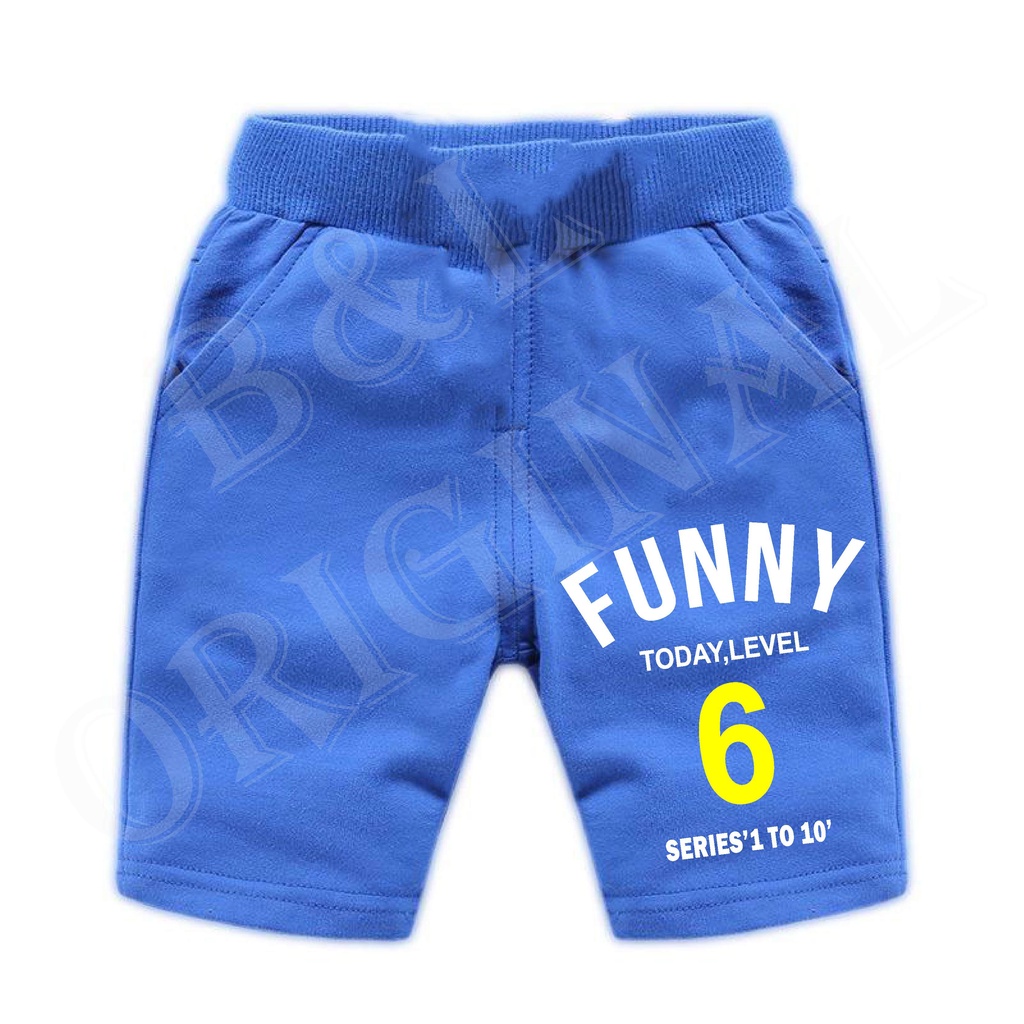 BS/COD/CELANA PENDEK FUNNY ANAK ANAK 1-7 TAHUN//REALPIC//GOOD QUALITY