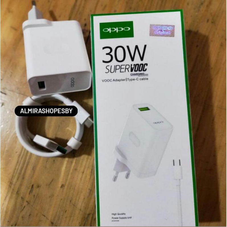 CHARGER CASAN OPPO TYPE C 30W  FAST CHARGING RENO 2/ RENO 3/ A54/ A74/ 4F /5F SUPER VOOC FAST CHARGI