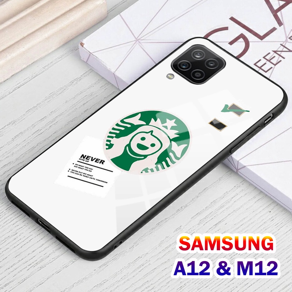 Softcase Glass Kaca SAMSUNG A12 , M12 - Casing HP SAMSUNG A12 , M12 [ S52 ].