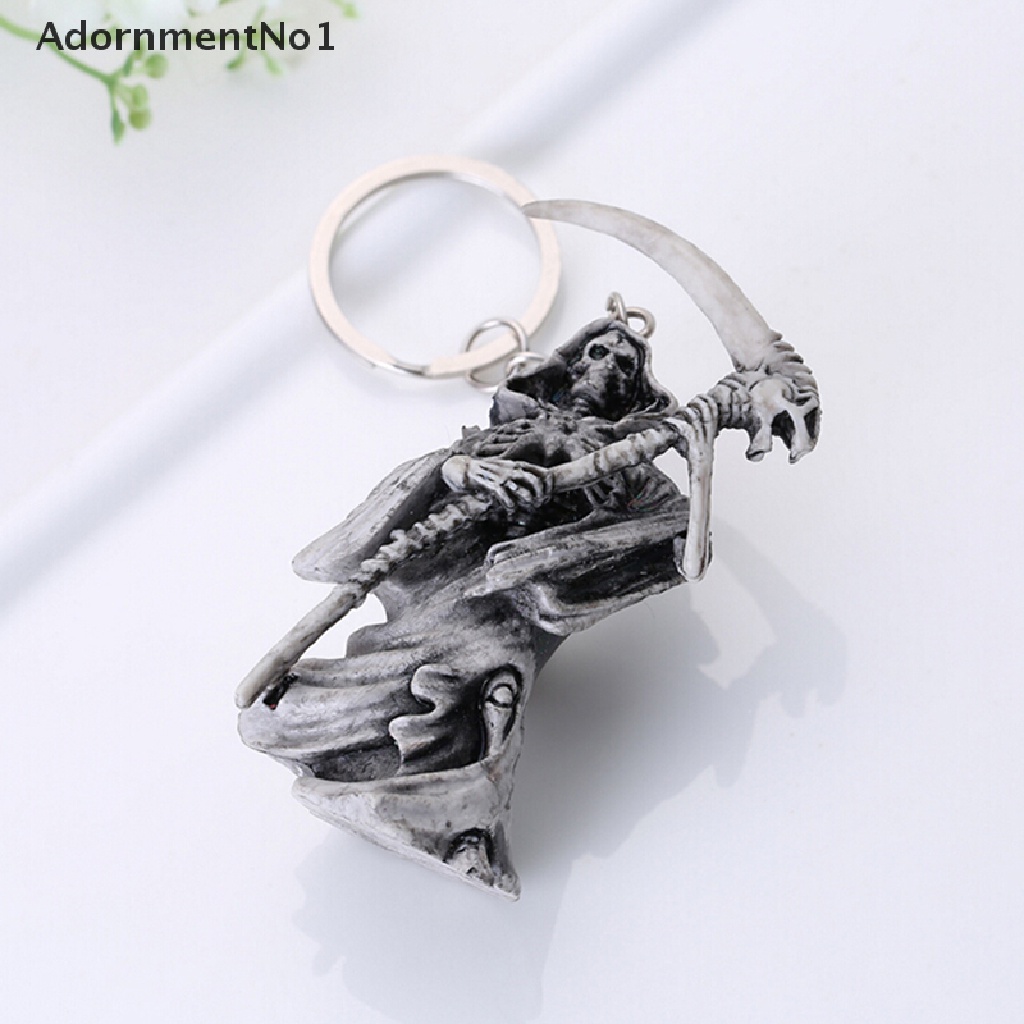 (AdornmentNo1) Gantungan Kunci Bentuk Tengkorak Devil Death Monster Bahan Karet