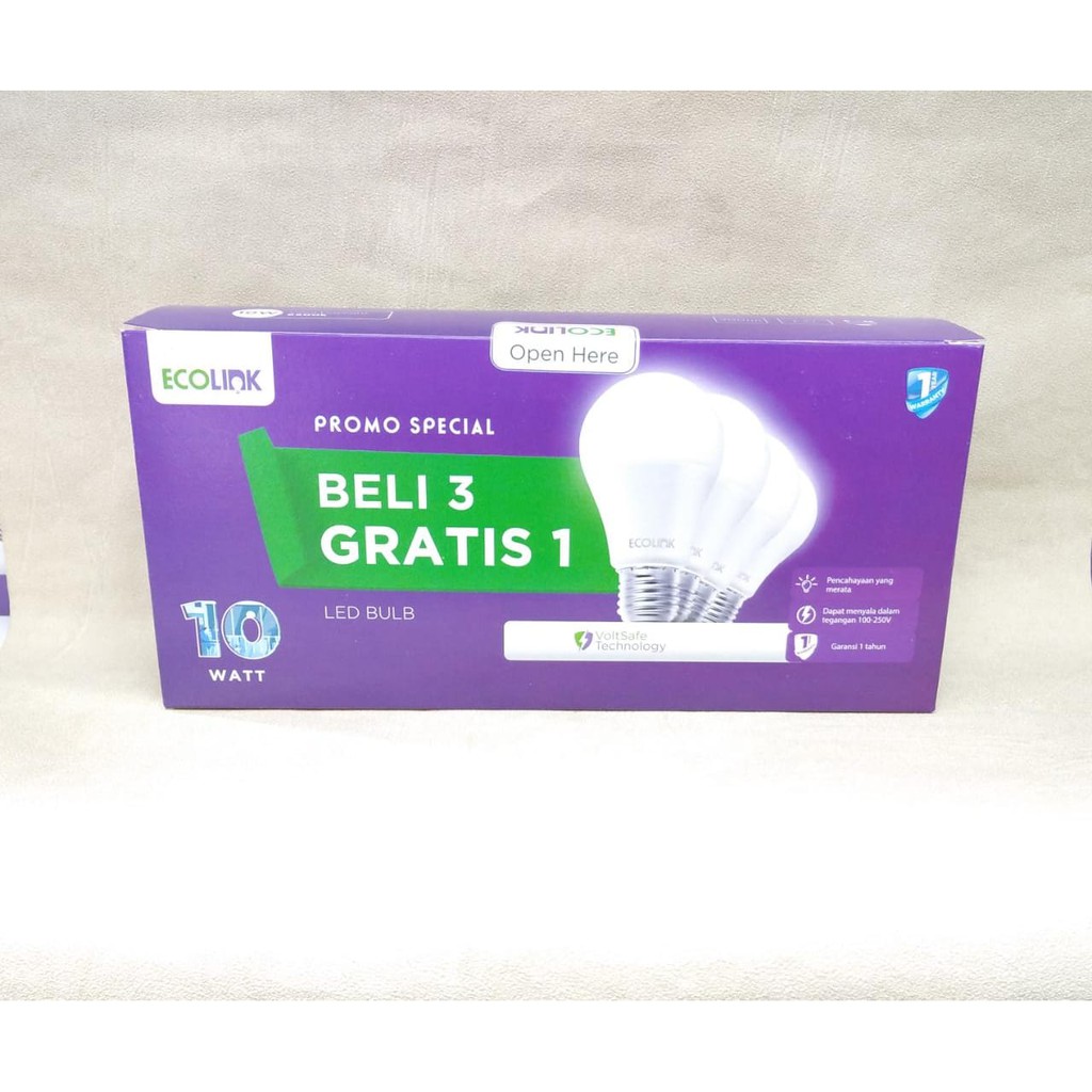 ECOLINK LEDBulb Pack Multipack 10W 10 W 10 Watt 10Watt Beli 3 Gratis 1