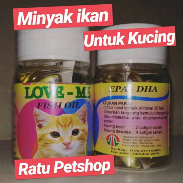 Love Me Fish Oil Minyak Ikan Kucing  Shopee Indonesia