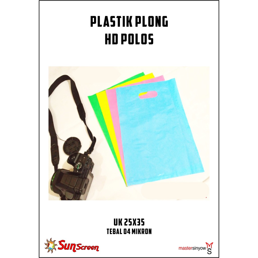 Plastik Plong HD Packing Olshop ukuran 25x35 Polos bisa COD
