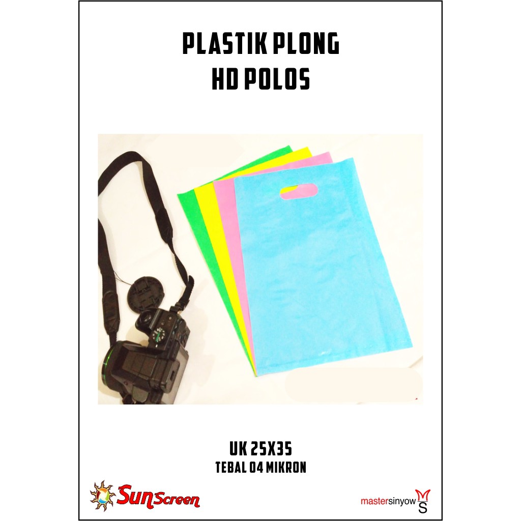 Plastik Packing Olshop Plong HD ukuran 25x35 Polos bisa COD