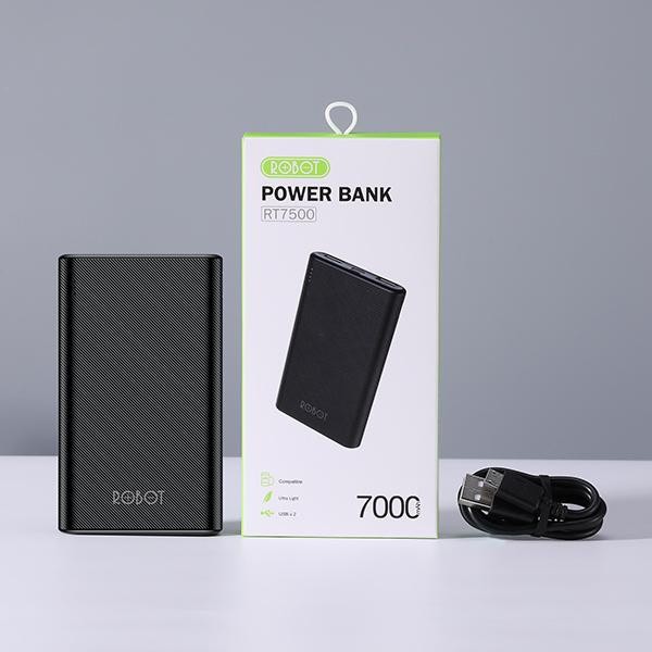 Powerbank Robot RT7500 7000mAh Dual Input Dual Output