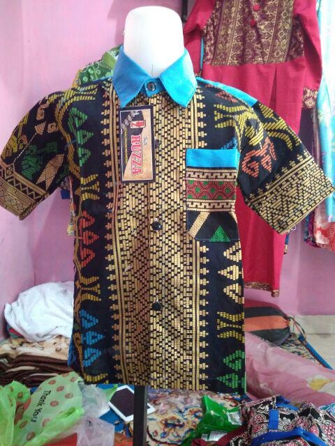 Ruzza Grosir Batik Kemeja Anak Ukuran 0-5 Tahun Hem Random (min 5pcs) Murah