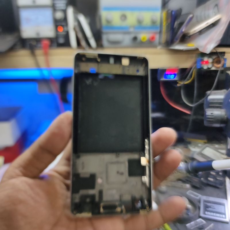 BAZZEL FRAME TULANGAN TENGAH DUDUKAN LCD REDMI MI 4 LTE ORI COPOTAN CABUTAN ASLI
