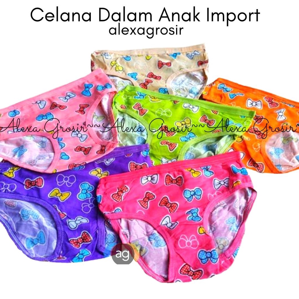 Undies / Celana Dalam Anak perempuan Impor / Celana Dalam Anak Lucu Murah motif bergambar