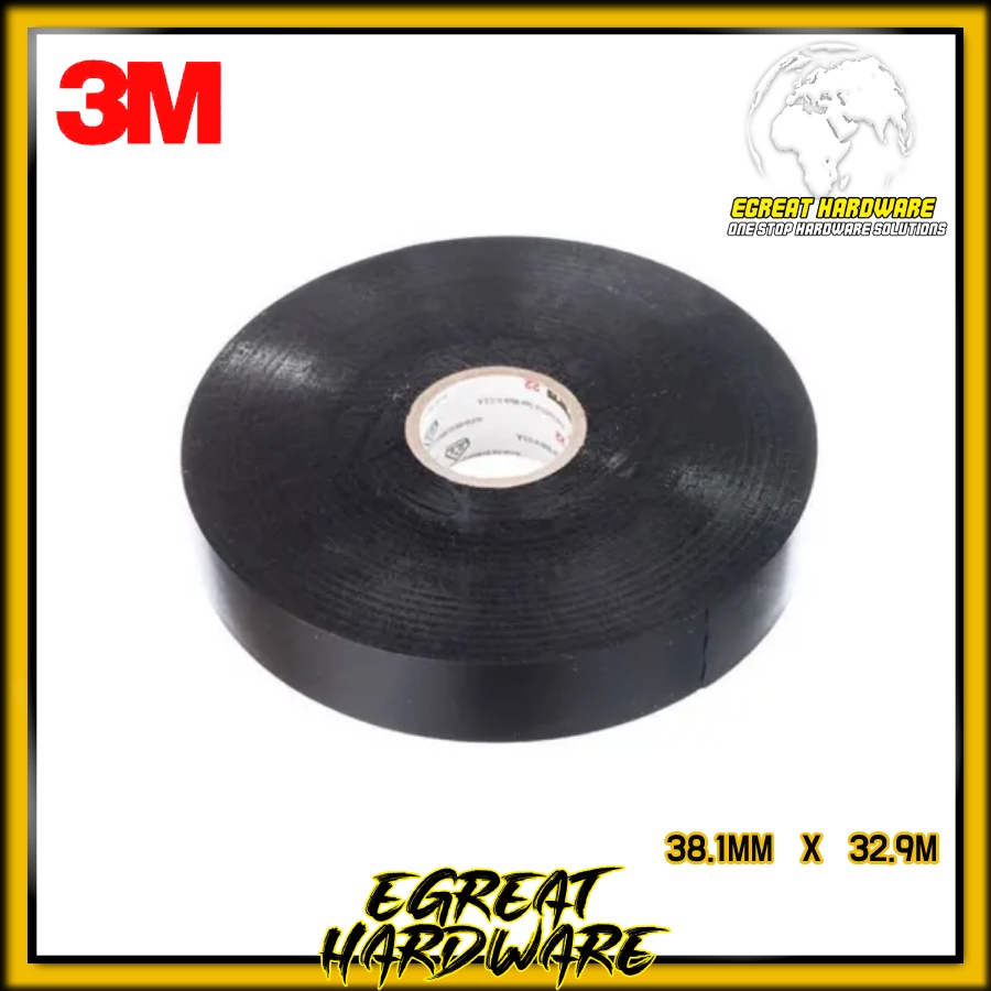

3M Electric Vinyl Plastic Tape 38.1MM X 32.9M 0.25