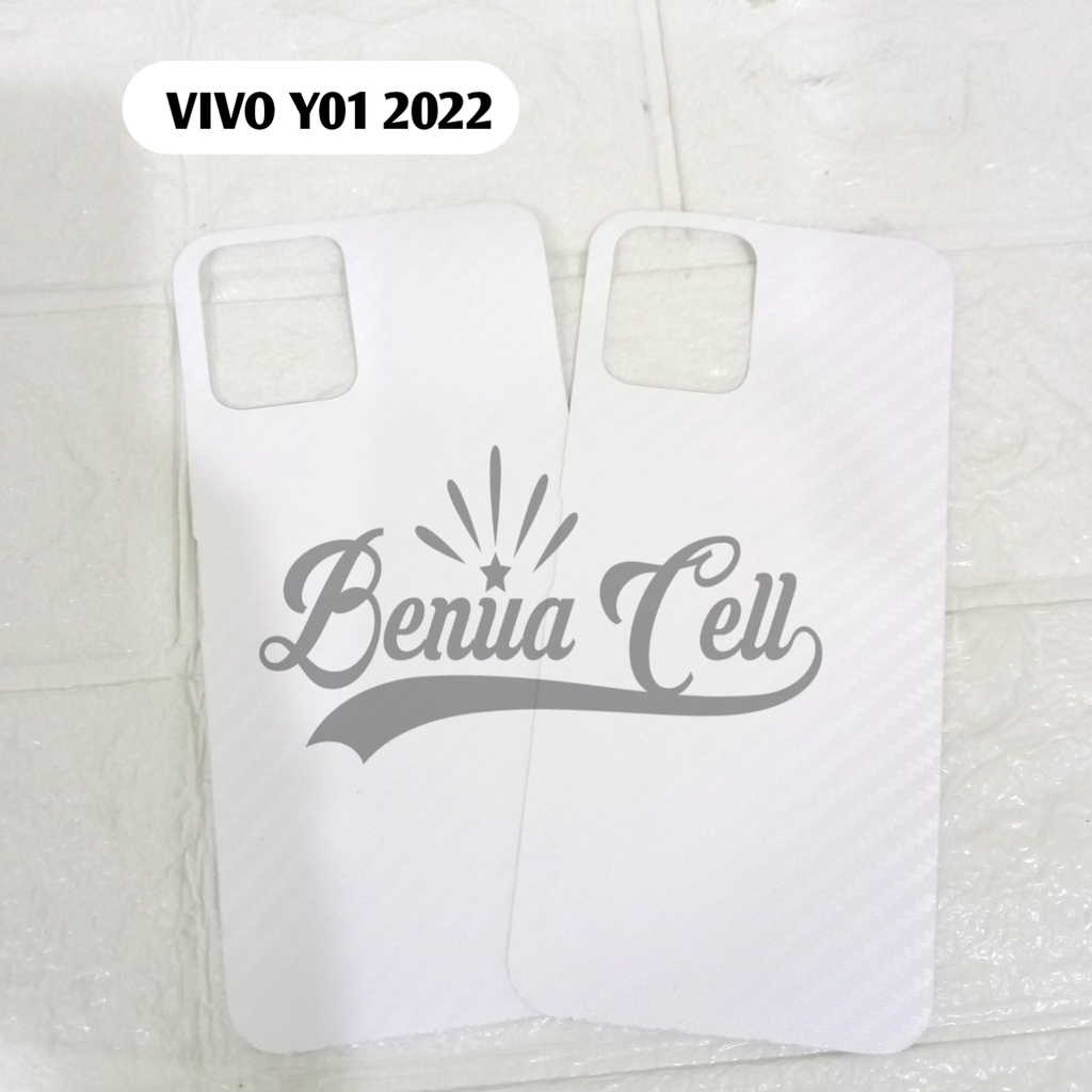 SKIN CARBON VIVO Y01 2022 - ANTI GORES BELAKANG VIVO Y01 NEW