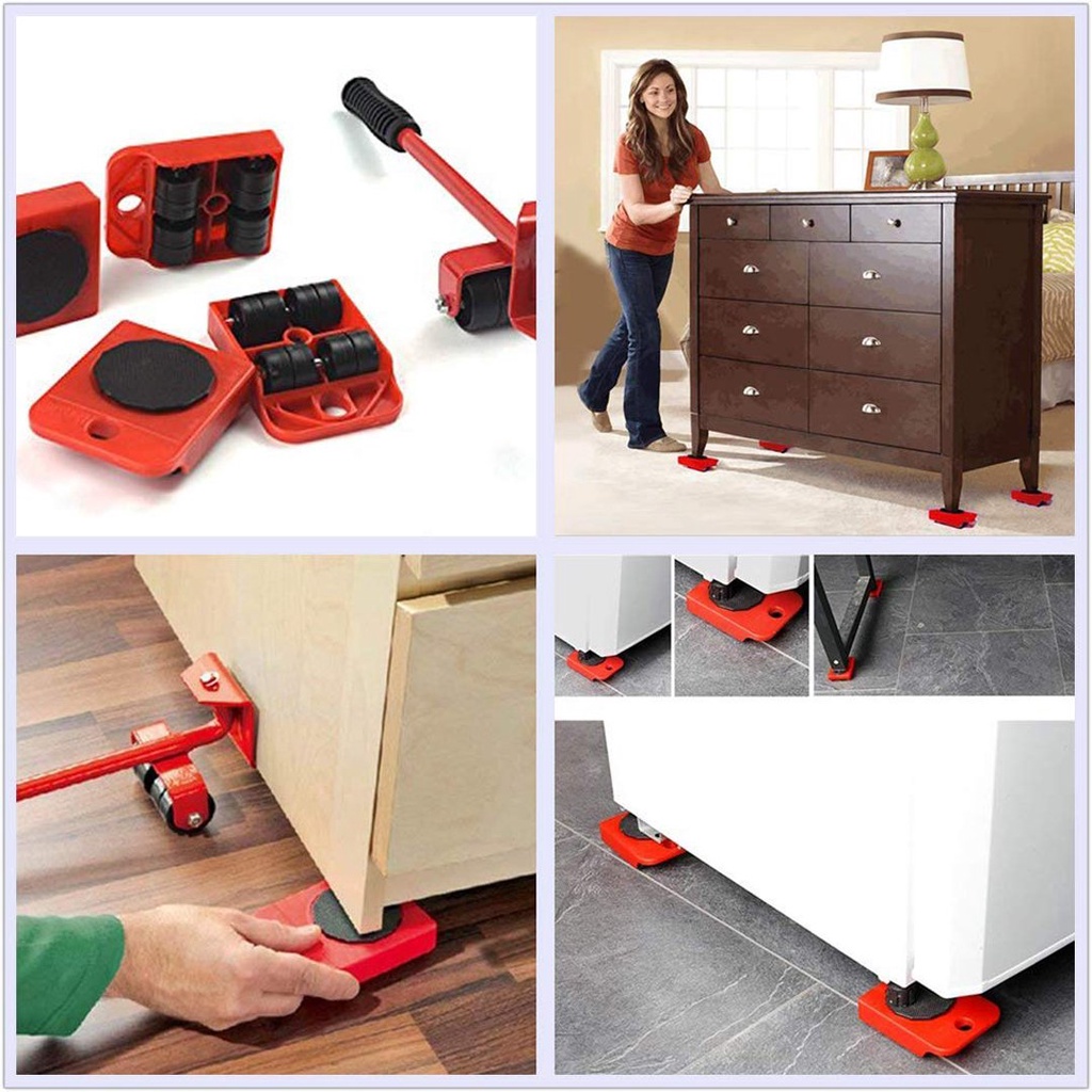 mover roller moving tools furniture lifter sliders moving tools set alat pemindah semua barang