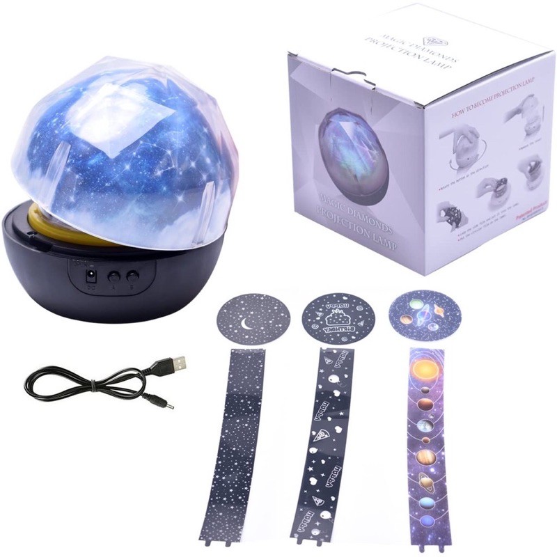 galaxy lamp / lampu proyektor / lampu hias / lampu bulan bintang