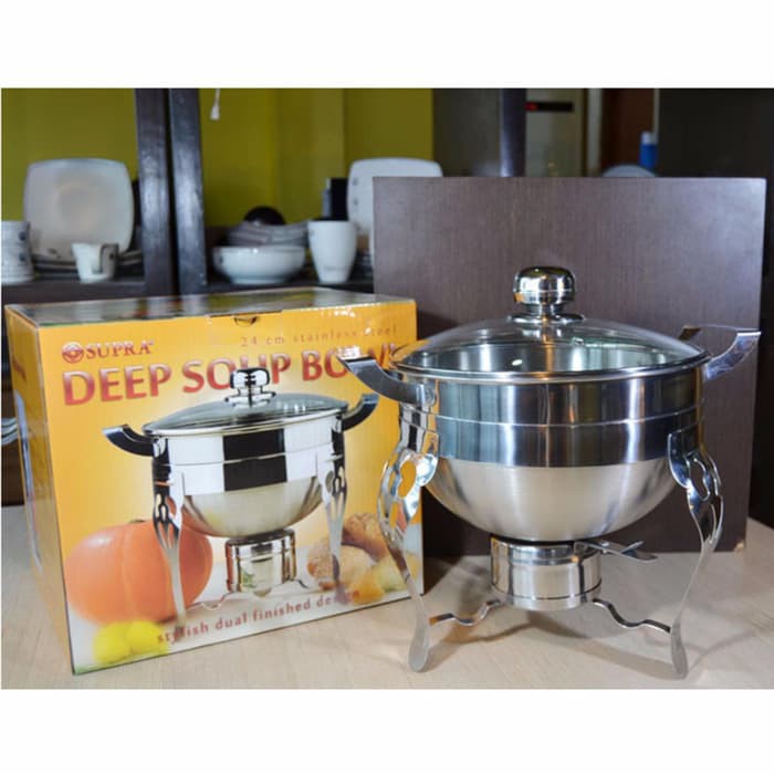 Supra Deep Soup Bowl 24 cm / Panci Penghangat Makanan Prasmanan