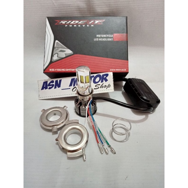 Lampu Led 6 dan 4 mata Ride it Super Terang ga panas Ac Dc