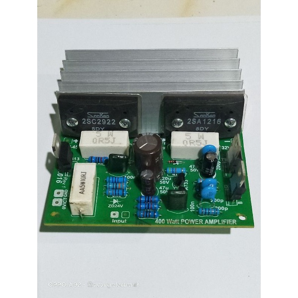 0Kit Power Amplifier 400 Watt Mono + Sanken