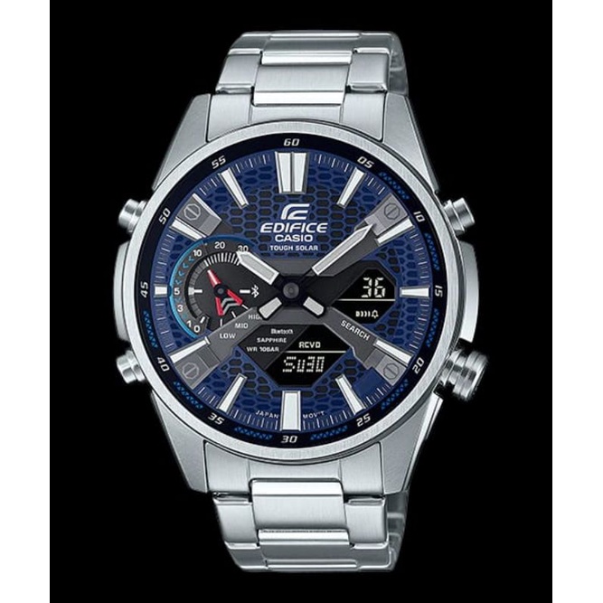 JAM TANGAN PRIA CASIO EDIFICE ECB-S100D-2ADR ORIGINAL GARANSI RESMI 2 TAHUN