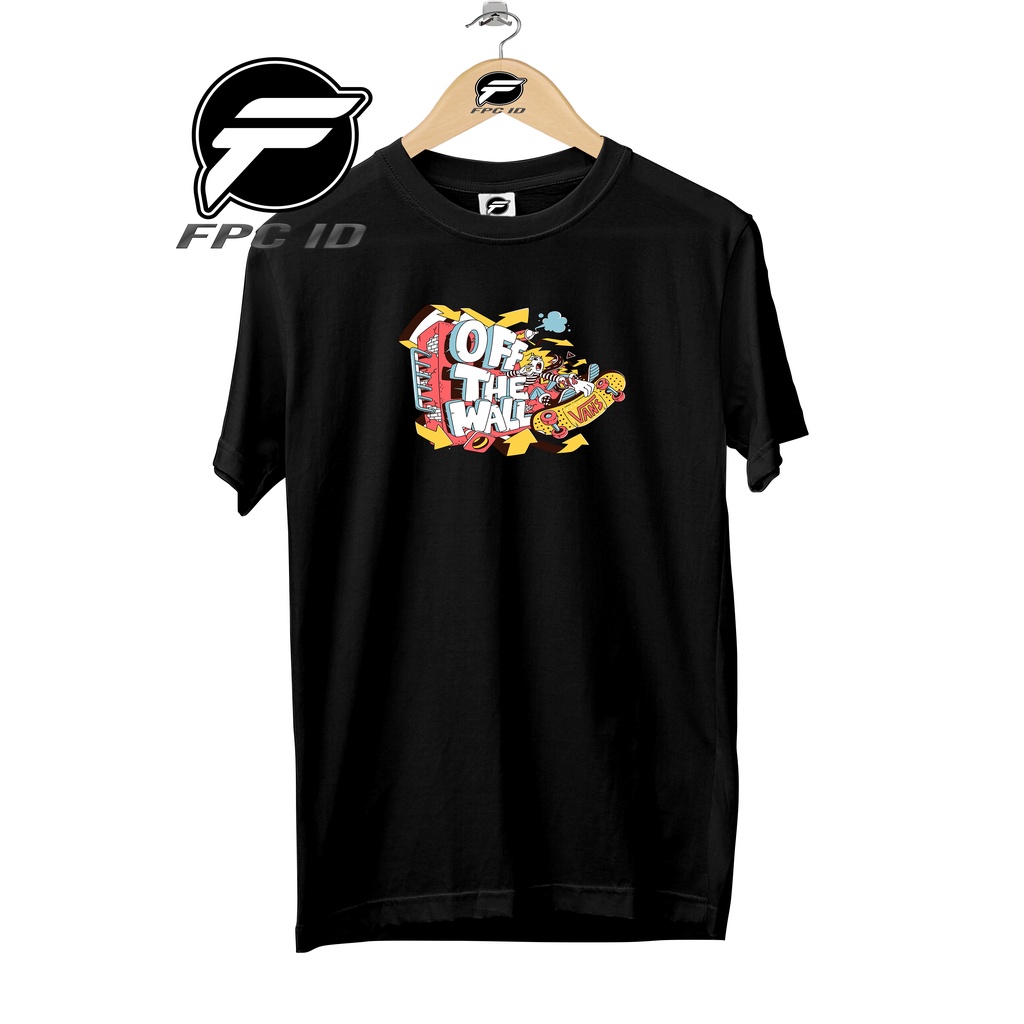 Kaos Distro Off The Wall 038 Cotton Combed 30s Baju Atasan Pria T Shirt Wanita Jumbo Pilihan Favorit Fpc Id