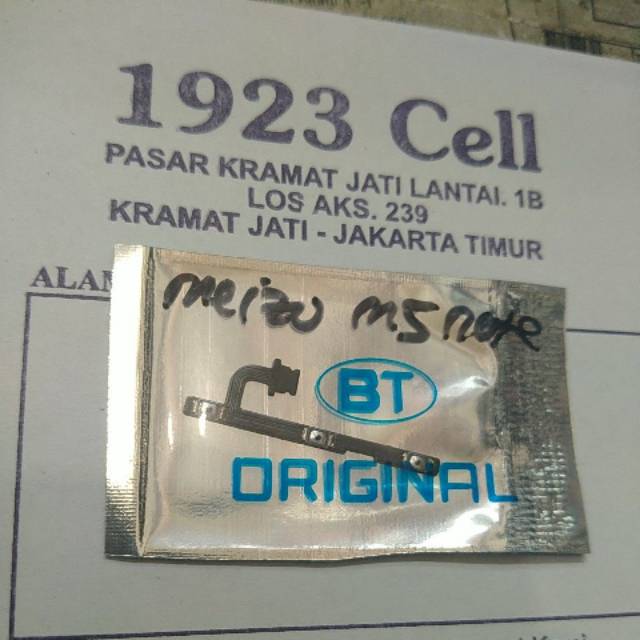 FLEXIBEL TOMBOL POWER ON OF DAN VOLUME MEIZU M5 NOTE