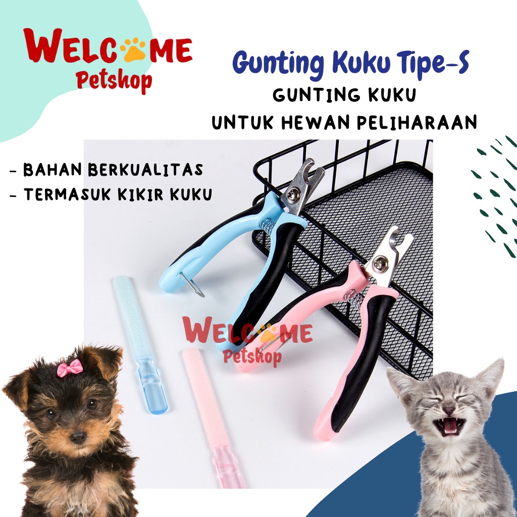 Gunting Kuku Tipe-S Nail Clipper Kikir Kuku Anjing Kucing Kelinci