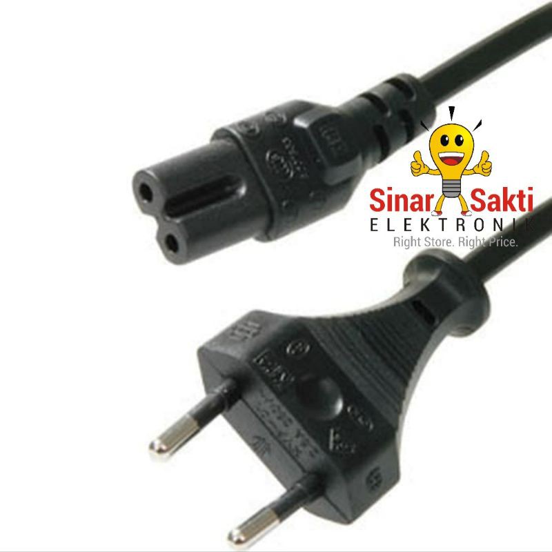 Kabel power angka 8 Printer 1.5 m 1.8m FULL TEMBAGA tebal