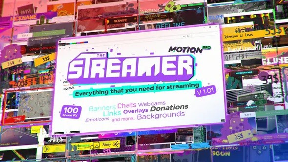 Motion Bro - The Streamer Everything - After Effects Project Files