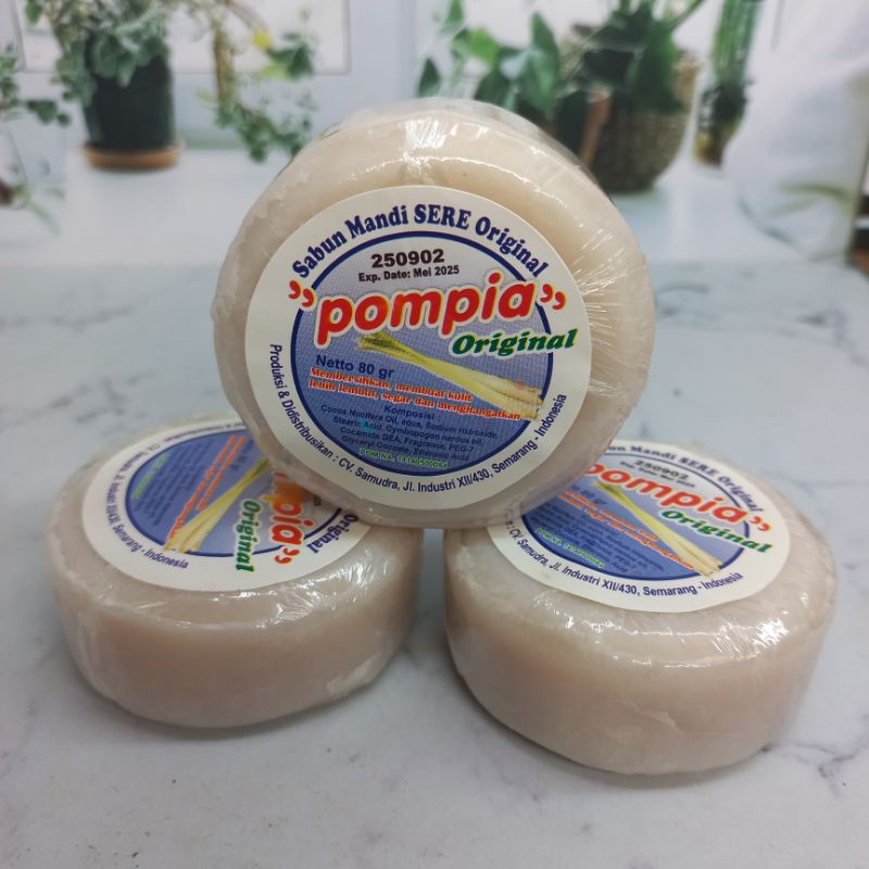 SABUN MANDI SEREH POMPIA BULAT 80 GR BPOM