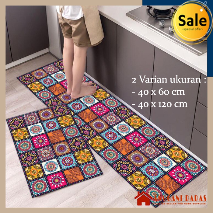 Alas Kaki Dapur Anti Slip Keset Dapur Anti Slip Karpet Dapur Panjang Anti Slip Keset Dekorasi Dapur 