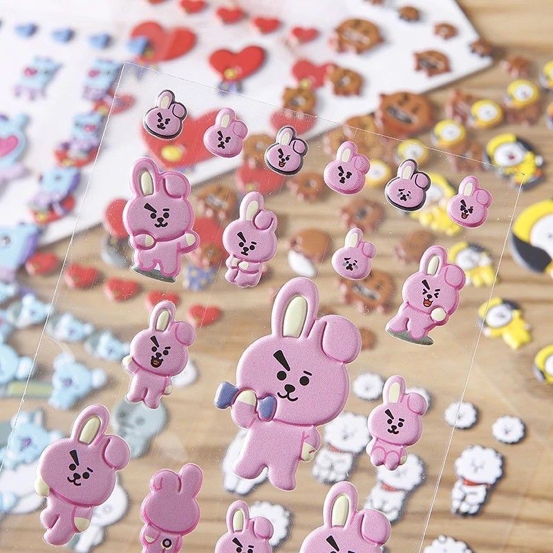 Stiker BT21 Cooky Mang Tata Van Chimmy Koya Shooky Rj