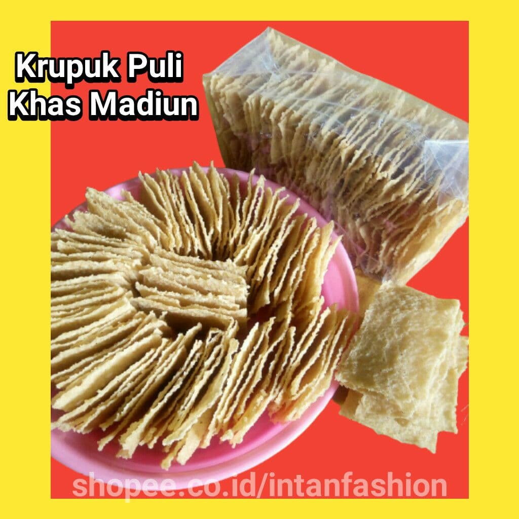 

Krupuk Kerupuk Puli/Lempeng/Beras Kemasan 250gr 500gr dan 1kg Mentah