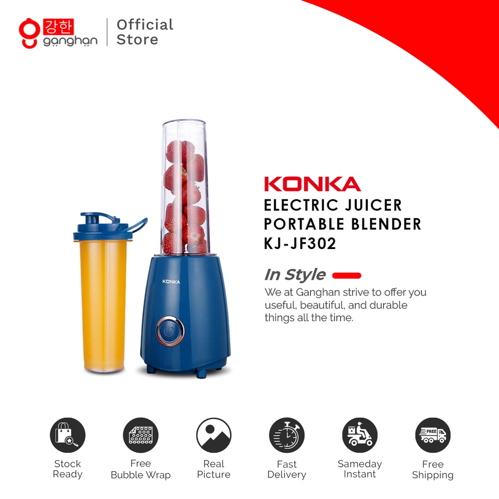 KONKA Electric Juicer Portable Blender Elektrik Mini Mixer KJ-JF302