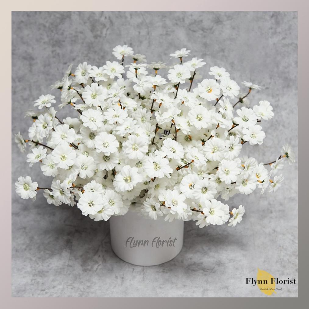 Bunga Aster Import X5 (Satuan) Bunga Artificial / Bunga Plastik / Bunga Dekorasi /Pernikahan