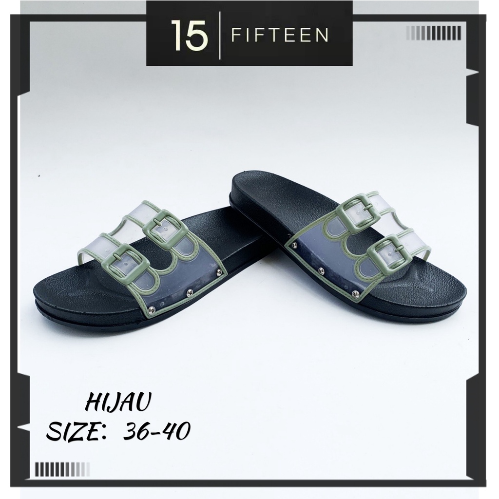 15 SHOP --- Sandal Wanita Slide slip on Sandal Santai Sandal Terkini T68