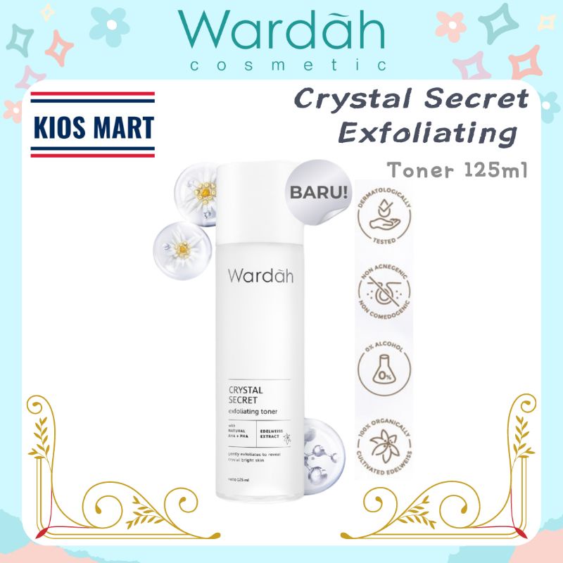 Wardah Crystal Secret Exfoliating Toner with Natural AHA+PHA 125ml