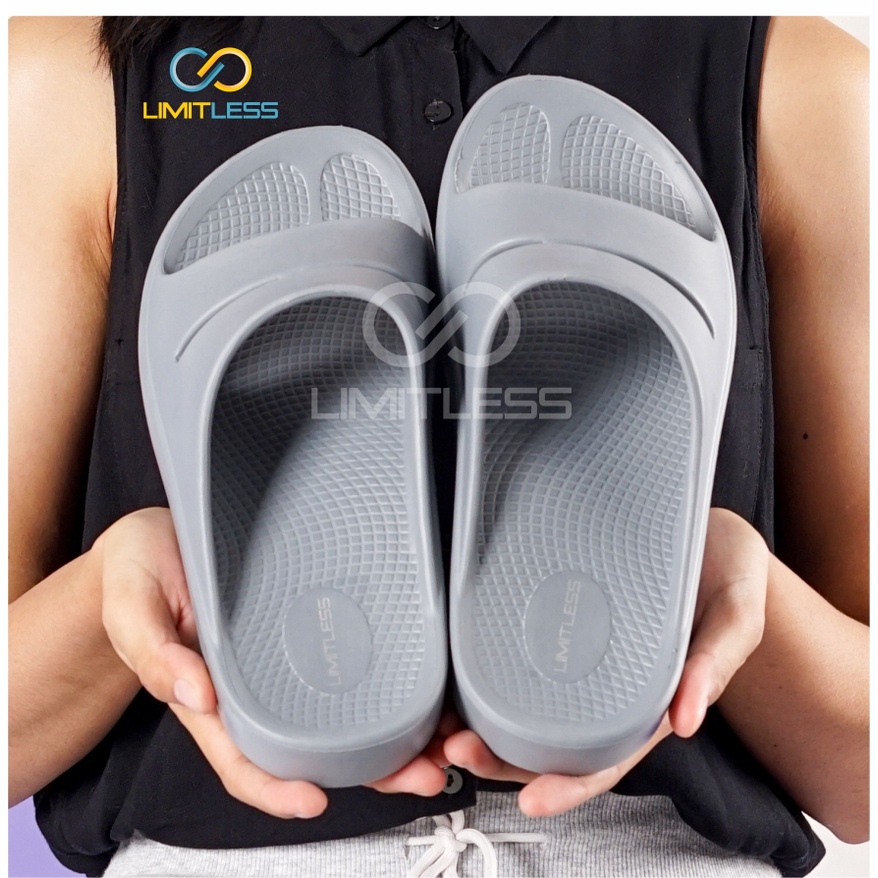 Sendal Pria Slide Kesehatan Empuk Nyaman Limitless Sandal Terapi Kesehatan Cowok Anti Slip Eva Phylon Terbaru