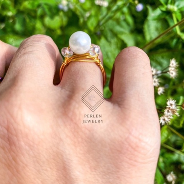 Cincin kawat mutiaraㅣPearl wire ring