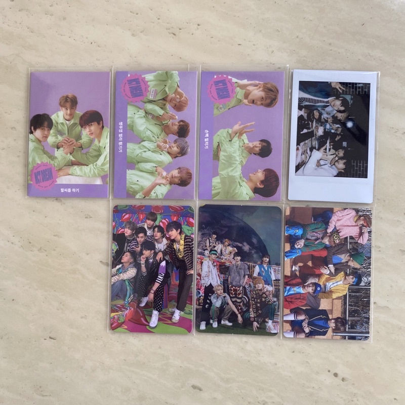 AAB pc group nct dream game card sg21 pola sum coex limited pob hot sauce hello future pc sticker mf