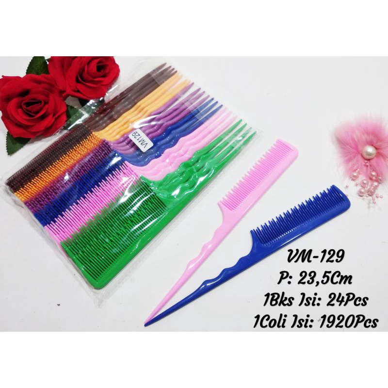 Sisir Sasak|Sisir Sasak Warna Pastel |Sisir Salon|Sisir Potong Rambut