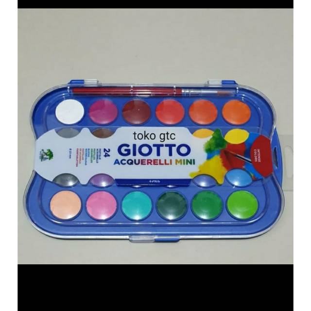 Cat Air Untuk Anak Giotto Acquerelli mini 24 Warna
