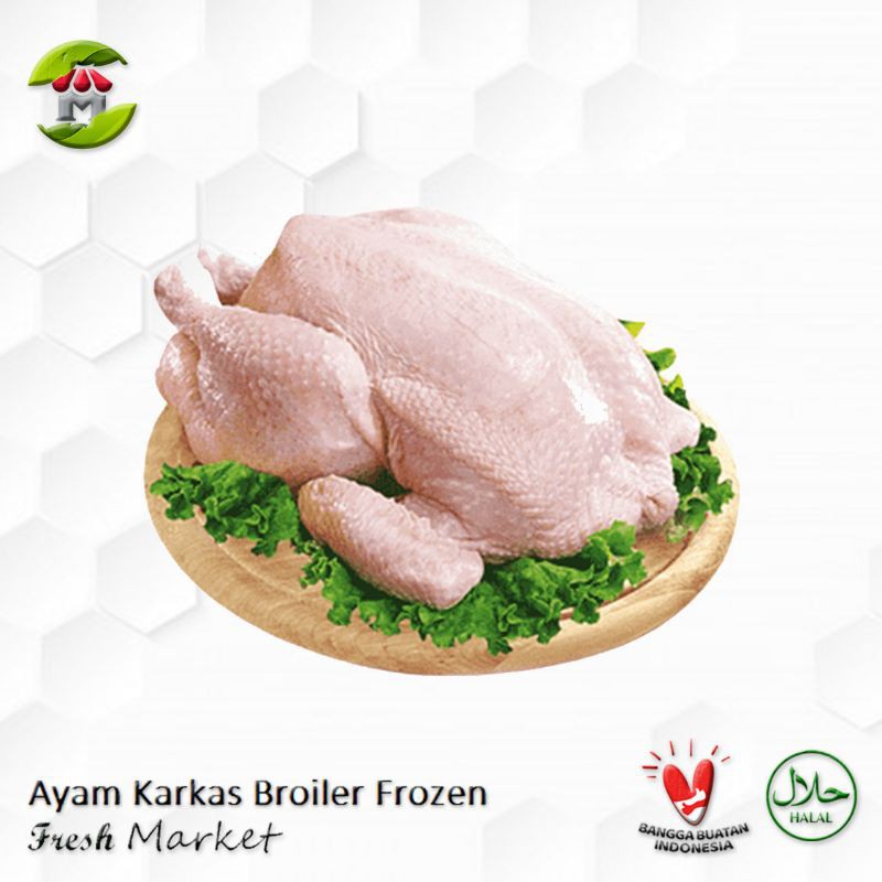 Ayam Karkas Broiler Ayam Potong Utuh 0.5-1.0 Kg