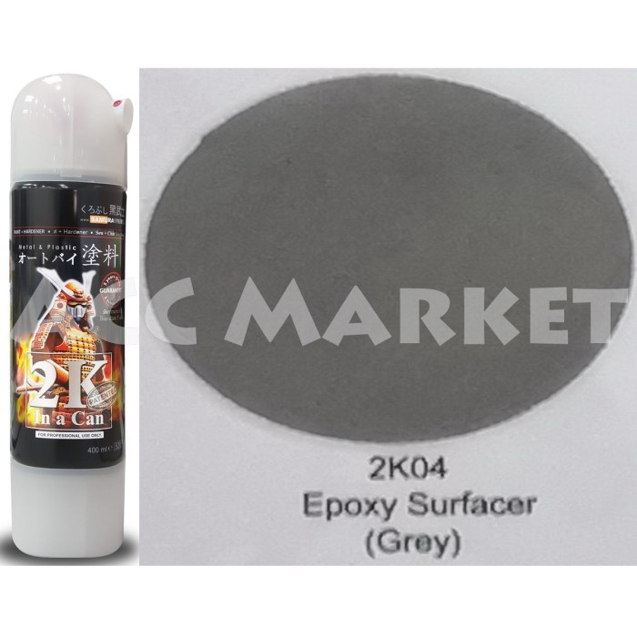 Pilox Samurai Pilok Pylox Abu Epoxy Surfacer Grey 2k04