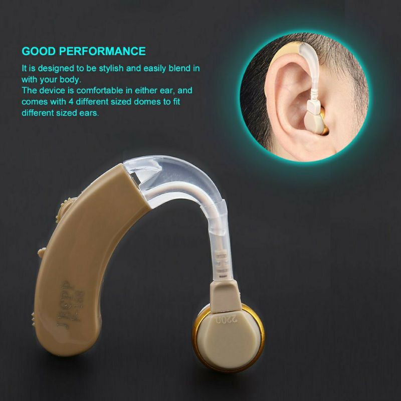 JECPP F-168 Hearing Aid Alat Bantu Dengar / Pendengaran Model BTE Suara Jelas dan Nyaring BUKAN Cybersonic