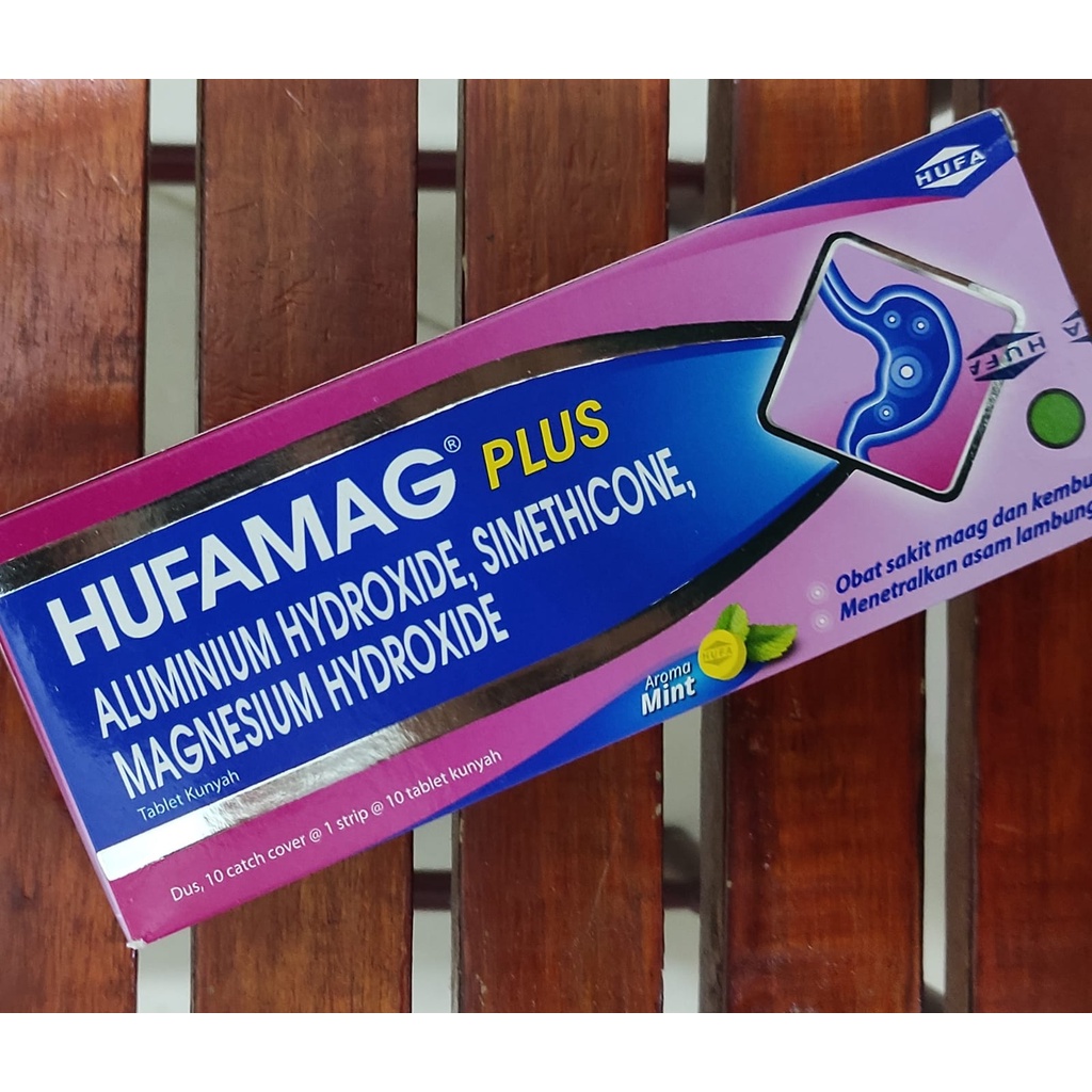 Hufamag Plus 100 Tablet / Mengatasi Sakit Maag / Ulu Hati / Kembung / Mual