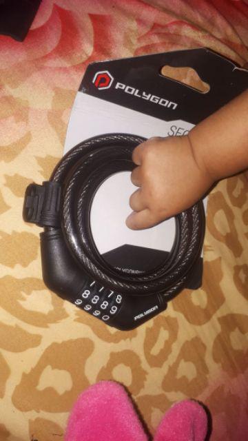 Lock Spiral Resetable Combination Kunci Spiral Polygon Dengan Kode Kombinasi Angka