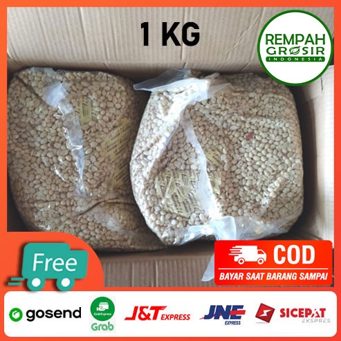 Kacang Tanah Kupas Mentah Ukuran 61/71 | 51/61 Import Bersih 1KG | 1 kg Kilo Kiloan Grosir Termurah