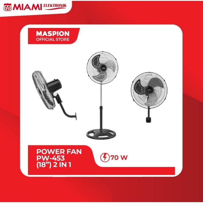 Kipas Angin Maspion PW453 Industrial Fan 18&quot; PW 453