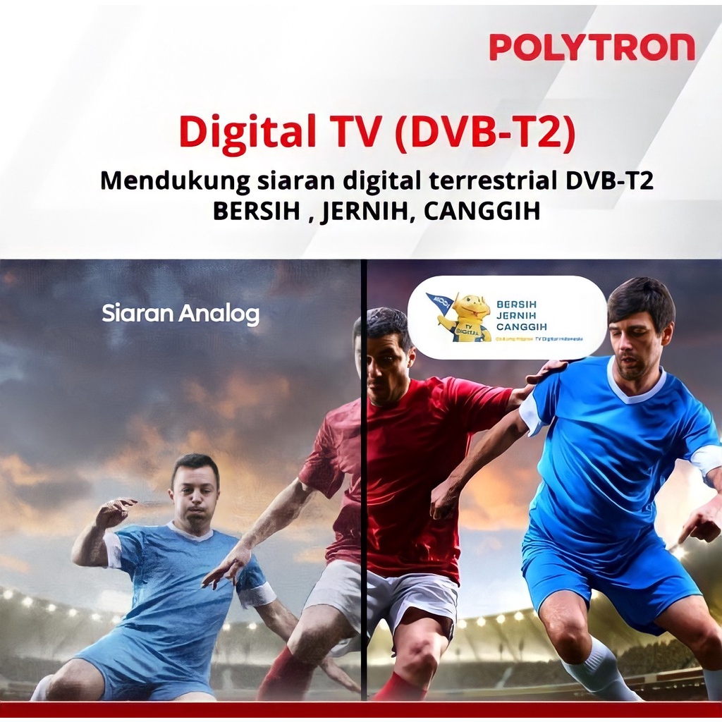 Polytron LED Digital TV 43&quot; Full HD FHD LED DVB-T2 USB PLD 43V1553