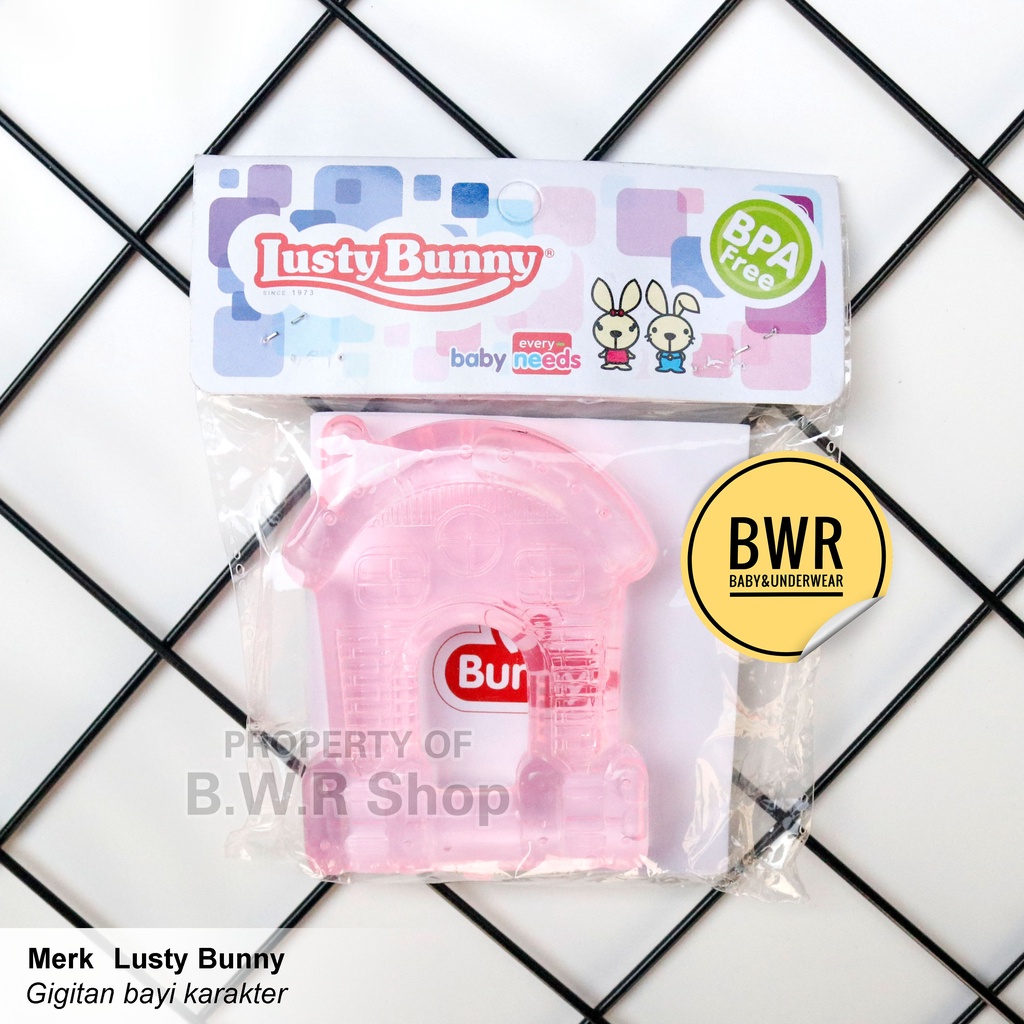 Gigitan LUSTY BUNNY | Mainan Gigitan Pertumbuhan Gigi Bayi Karakter Animal | Bwr IX