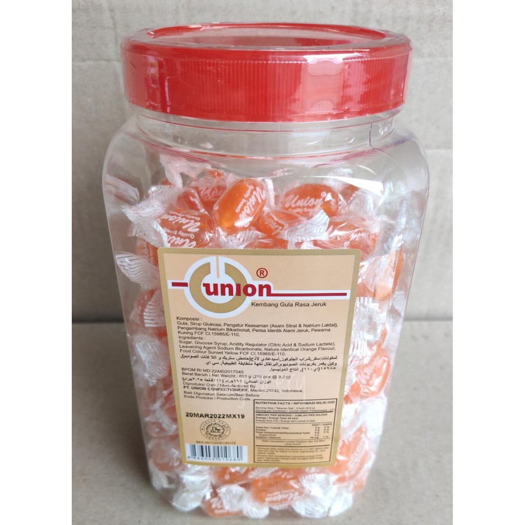 

UNION KEMBANG GULA RASA JERUK 691gr 216pcs