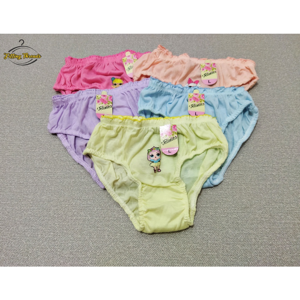 3 Pcs Daleman Celana Dalam Anak Perempuan Polos / CD Sempak Anak Cewek Velinies